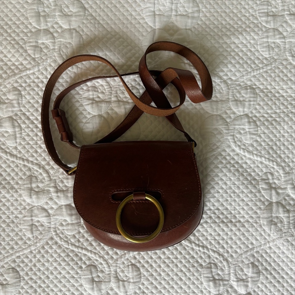 Madewell The Lisbon Leather Crossbody Bag (missing leather tassel)